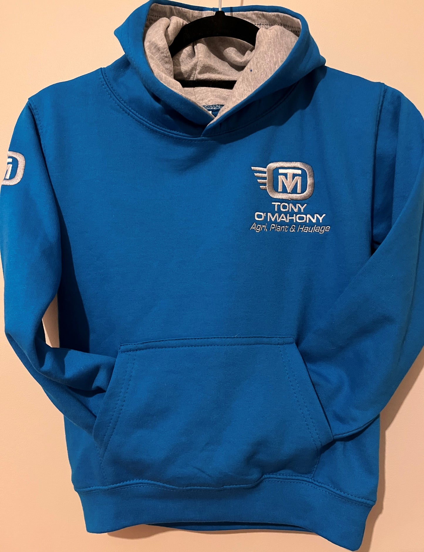 Kids Sapphire Blue and Grey Hoody