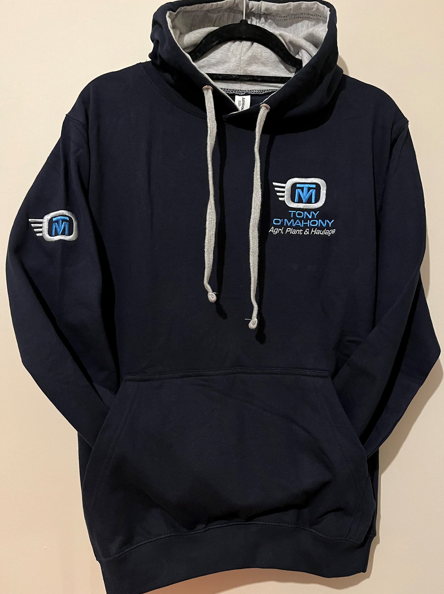 Adults Navy and Grey Hoody