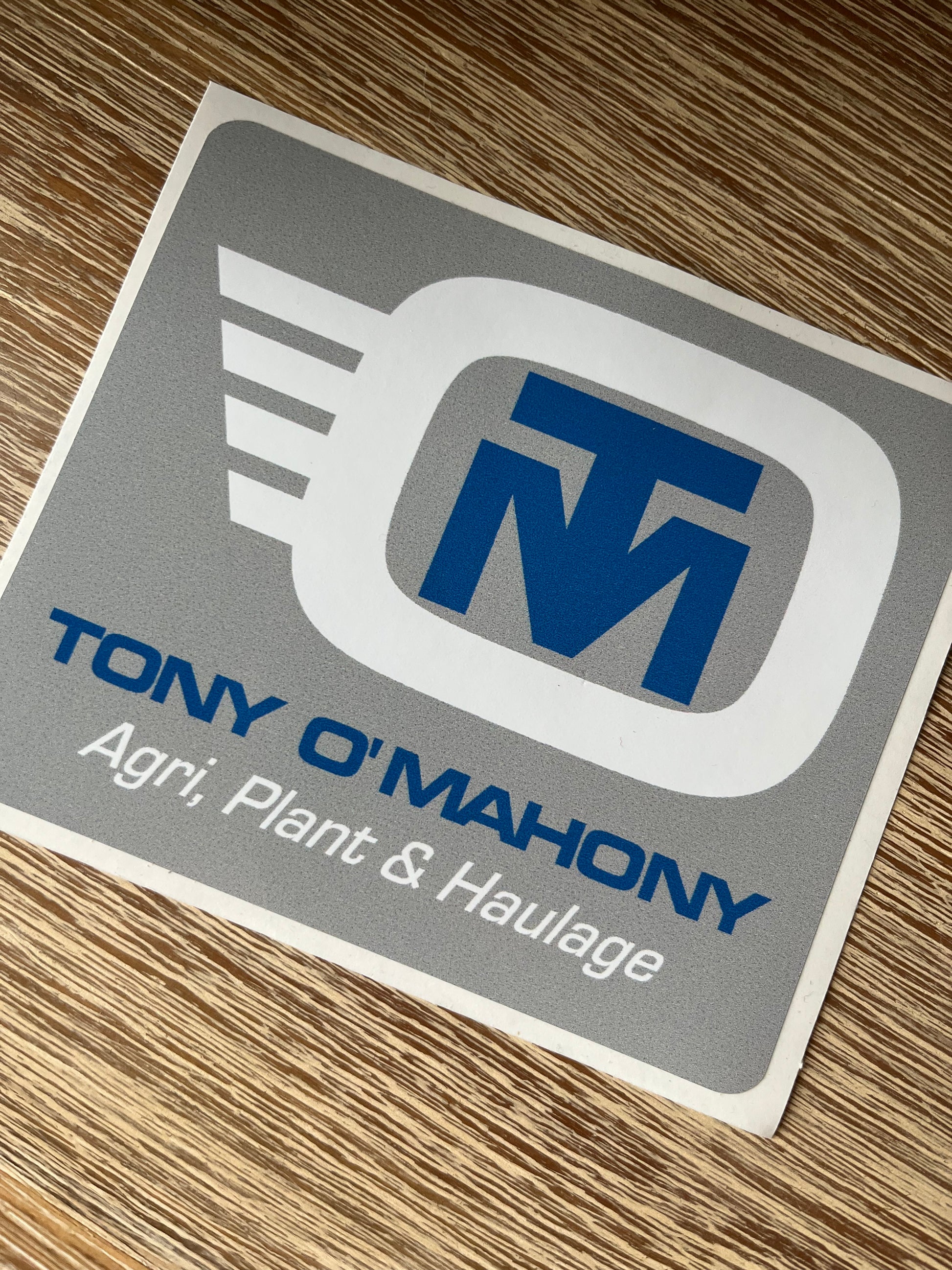 Sticker of 'Tony O'Mahony' Logo β tony-omahony